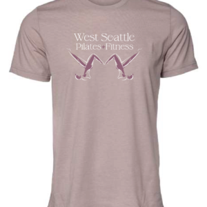 West Seattle Pilates Pink Gravel Unisex Logo Tee